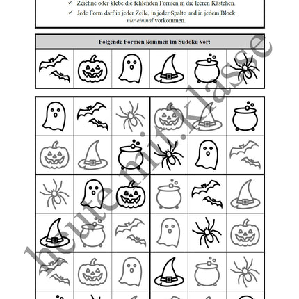 Sudoku 6x6: Halloween
