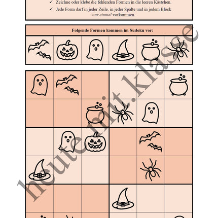 Sudoku 6x6: Halloween