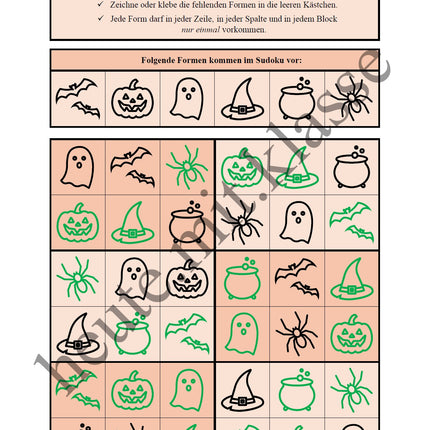 Sudoku 6x6: Halloween