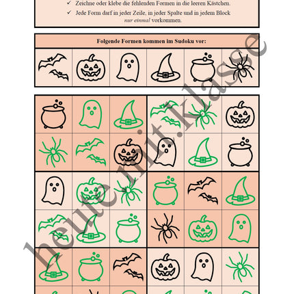 Sudoku 6x6: Halloween