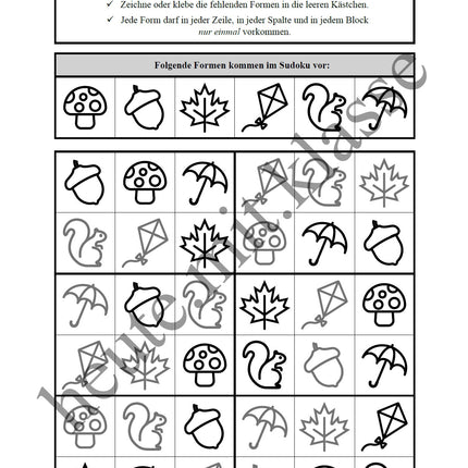 Sudoku 6x6: Herbst