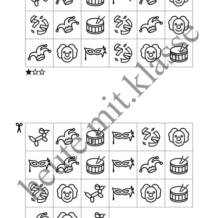 Sudoku 6x6: Fasching & Karneval & Fastnacht