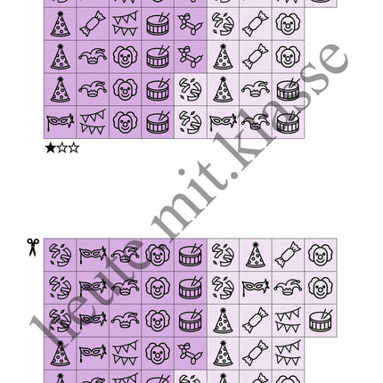 Sudoku 9x9: Fasching & Karneval & Fastnacht