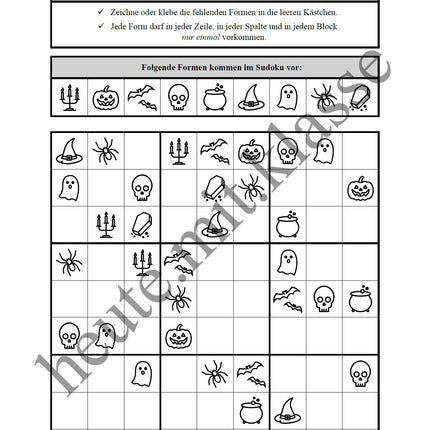 Sudoku 9x9: Halloween