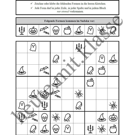Sudoku 9x9: Halloween