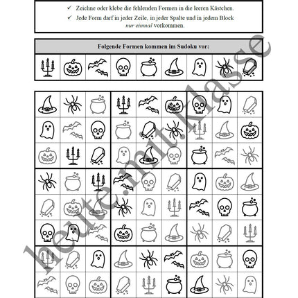 Sudoku 9x9: Halloween