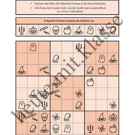 Sudoku 9x9: Halloween