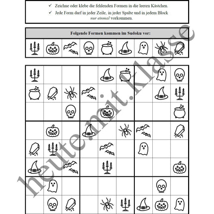 Sudoku 9x9: Halloween
