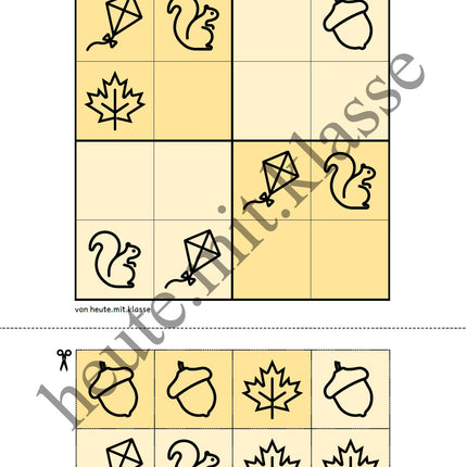 Sudoku 4x4: Herbst