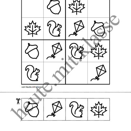 Sudoku 4x4: Herbst
