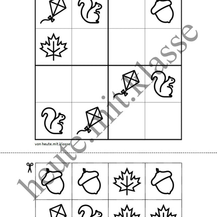 Sudoku 4x4: Herbst