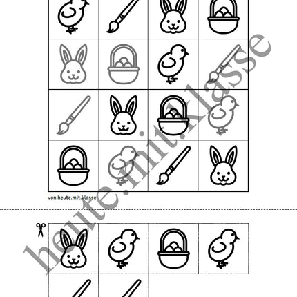 Sudoku 4x4: Ostern