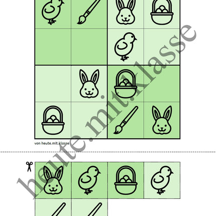 Sudoku 4x4: Ostern