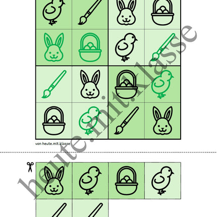 Sudoku 4x4: Ostern