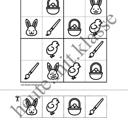 Sudoku 4x4: Ostern