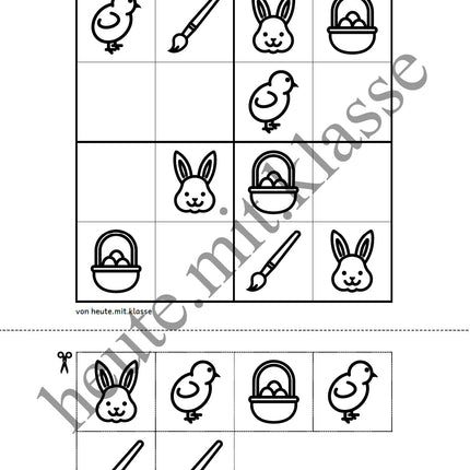 Sudoku 4x4: Ostern