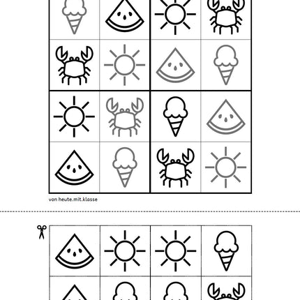 Sudoku 4x4: Sommer & Sommerferien