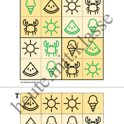 Sudoku 4x4: Sommer & Sommerferien