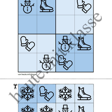 Sudoku 4x4: Winter