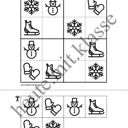 Sudoku 4x4: Winter