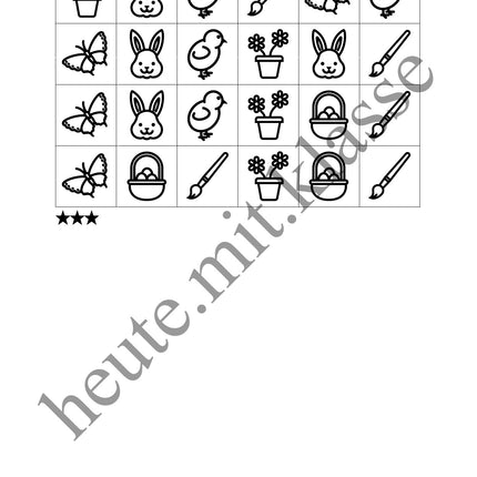 Sudoku 6x6: Ostern