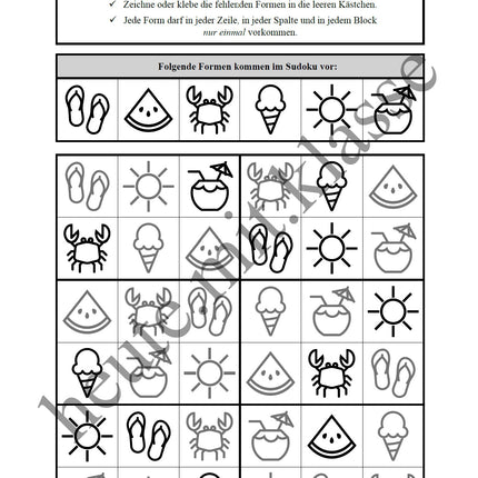 Sudoku 6x6: Sommer & Sommerferien