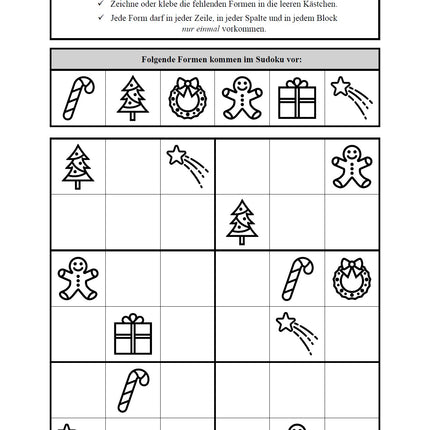 Sudoku 6x6: Weihnachten & Advent
