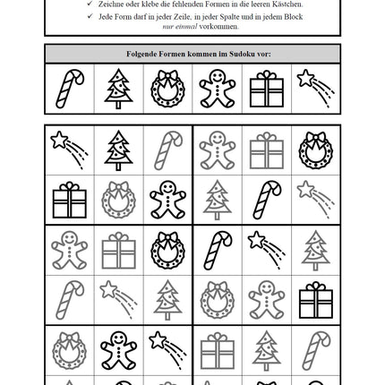 Sudoku 6x6: Weihnachten & Advent