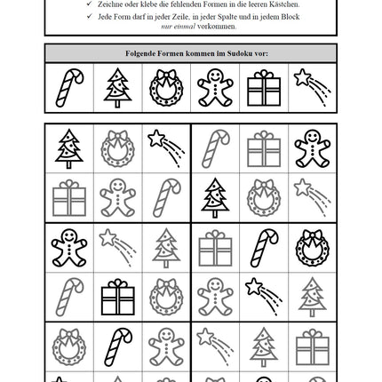 Sudoku 6x6: Weihnachten & Advent