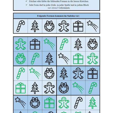 Sudoku 6x6: Weihnachten & Advent