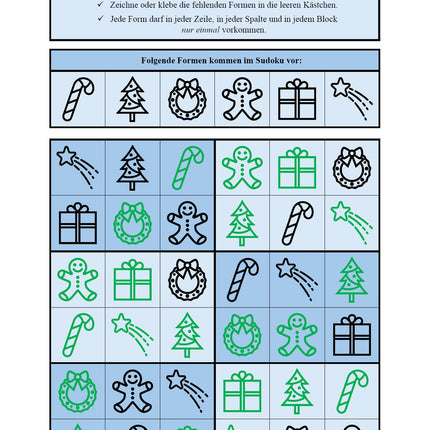 Sudoku 6x6: Weihnachten & Advent