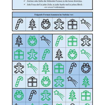 Sudoku 6x6: Weihnachten & Advent
