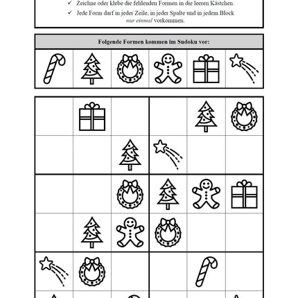 Sudoku 6x6: Weihnachten & Advent