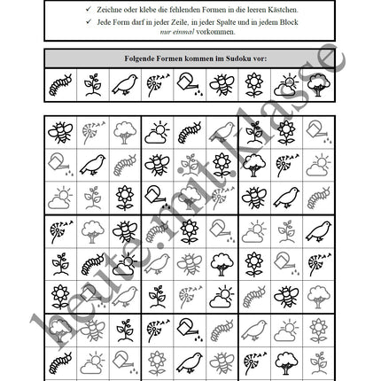 Sudoku 9x9: Frühling