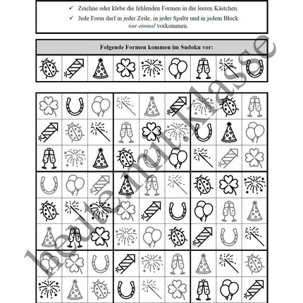 Sudoku 9x9: Neujahr & Silvester