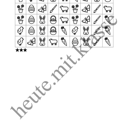 Sudoku 9x9: Ostern