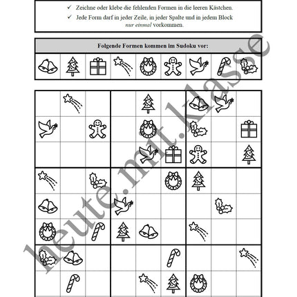 Sudoku 9x9: Weihnachten & Advent