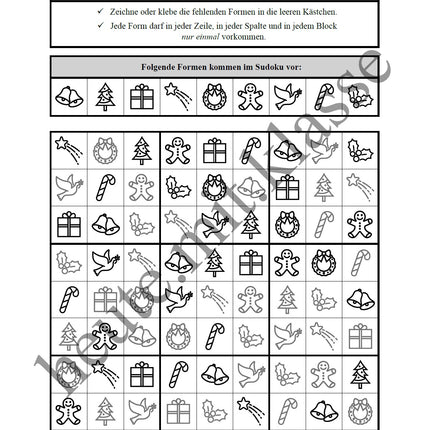 Sudoku 9x9: Weihnachten & Advent