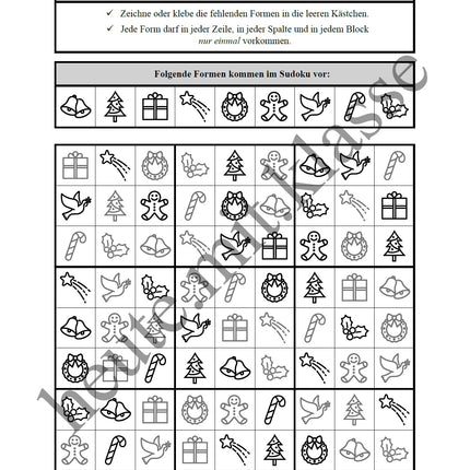 Sudoku 9x9: Weihnachten & Advent