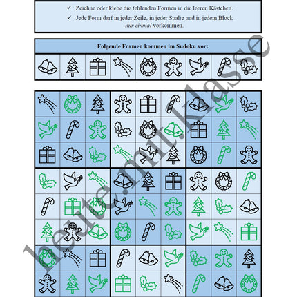 Sudoku 9x9: Weihnachten & Advent