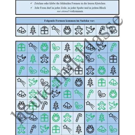 Sudoku 9x9: Weihnachten & Advent