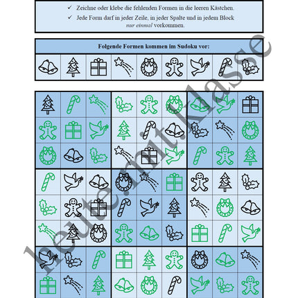 Sudoku 9x9: Weihnachten & Advent