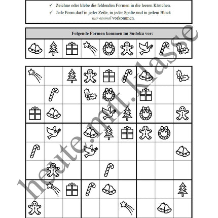 Sudoku 9x9: Weihnachten & Advent