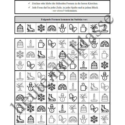 Sudoku 9x9: Winter