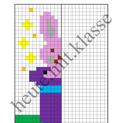 Pixel-Bilder: Fasching & Karneval & Fastnacht (Symmetrie / Pixel-Art)