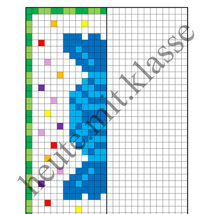 Pixel-Bilder: Fasching & Karneval & Fastnacht (Symmetrie / Pixel-Art)
