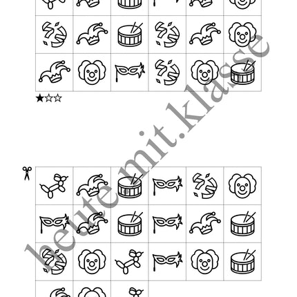 Sudoku 6x6: Fasching & Karneval & Fastnacht - Logisches Denken fördern!