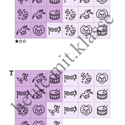 Sudoku 6x6: Fasching & Karneval & Fastnacht - Logisches Denken fördern!