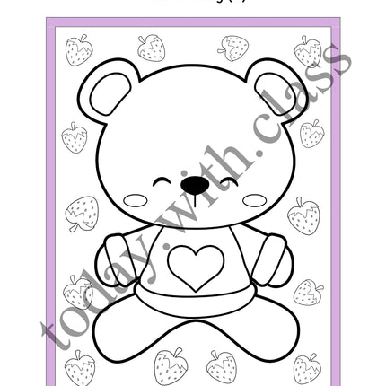 3x Puzzles & Ausmalbilder: Valentinstag & Muttertag & Vatertag (Schneideübung)